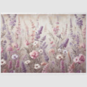 Decoupage Lavendel Wildflower Tissue Paper Tissuepapier (Voorkant)