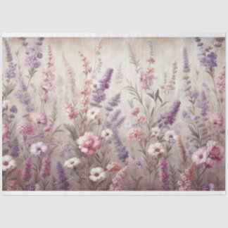 Decoupage Lavendel Wildflower Tissue Paper Tissuepapier