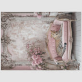 Decoupage Lavish Leopard Romantische grillige kame Tissuepapier (Voorkant)