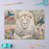  Decoupage Leeuwenkop & Bloemen Weefselpapier Tissuepapier (Craft)