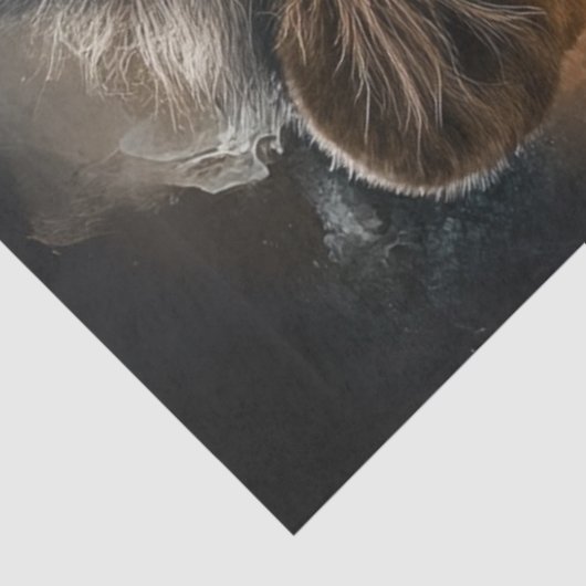 Decoupage Leeuwin versierd Amerikaanse Indiaanse s Tissuepapier (Detail)