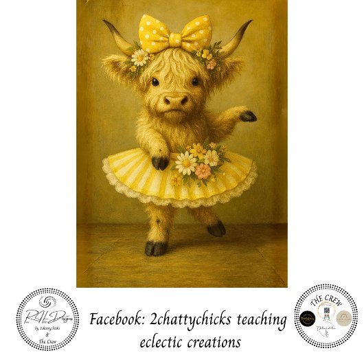 Decoupage Lente Hoogland Geel Tutu Pasen Tissuepapier