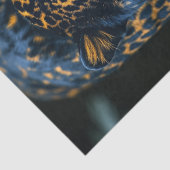 Decoupage Leopard Dark Spots Piercing Gaze Tissuepapier (Detail)