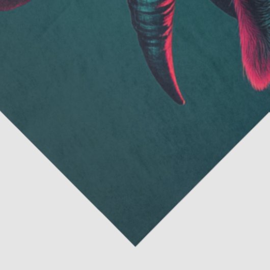 Decoupage Levendig Foto van Boer Geit Tissuepapier (Detail)