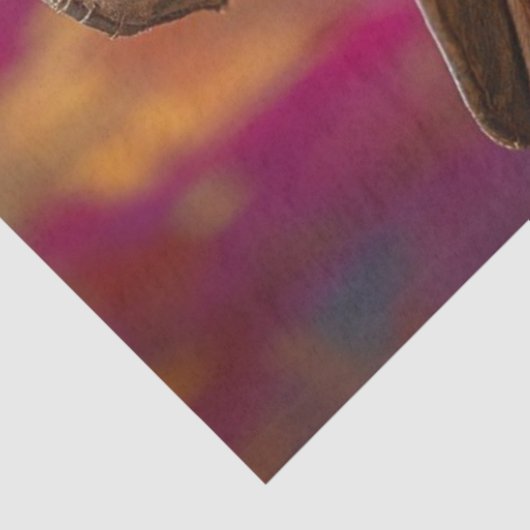 Decoupage levendig gekleurde cowboygeit tissuepapier (Detail)