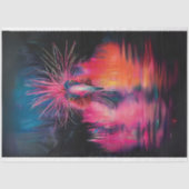 Decoupage Levendig gekleurde Wackadoodle Bird Tissuepapier (Voorkant)