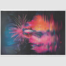 Decoupage Levendig gekleurde Wackadoodle Bird Tissuepapier