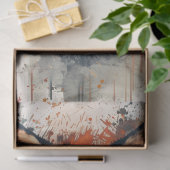 Decoupage Levendige Fox Schilderij Abstracte Achte Tissuepapier (Geschenk)