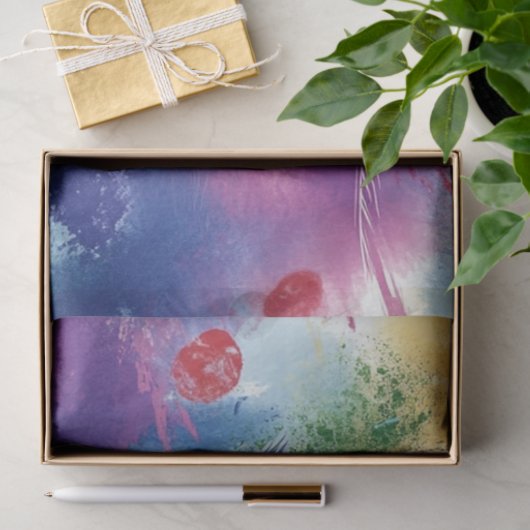 Decoupage Levendige Gekleurde Wervelkolom Koe Tissuepapier (Geschenk)