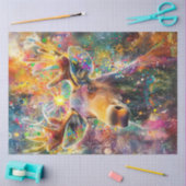Decoupage Levendige grillige Moose Digitale Kunst Tissuepapier (Craft)