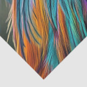 Decoupage Levendige Haan Veelkleurige Veren Tissuepapier (Detail)