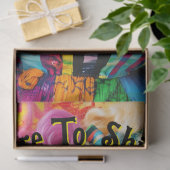 Decoupage Levendige Modieuze Vrouw Regenboog Kleur Tissuepapier (Geschenk)