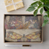 Decoupage Levendige Olifant Kleurrijke Bloemen Tissuepapier (Geschenk)