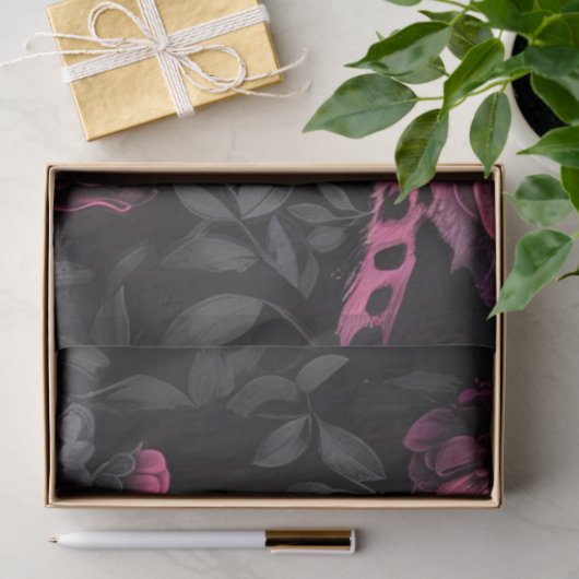 Decoupage Levendige Roze Zwart Gekleurde Cheetah Tissuepapier (Geschenk)