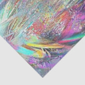 Decoupage lichtgevend gekleed meisje blazen bubbel tissuepapier (Detail)