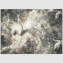 Decoupage lichtgevende ballerina dansen magisch tissuepapier