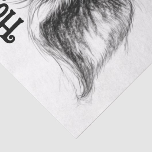 Decoupage Lijn Tekening Knorretjes & Kusjes Tissuepapier (Detail)