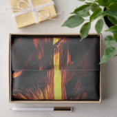 Decoupage Lion Burning Cross Majestic Guardian Tissuepapier (Geschenk)