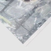 Decoupage Lion Dreadlocks Haarweefsel Papier (Detail)