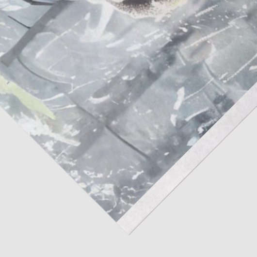 Decoupage Lion Dreadlocks Haarweefsel Papier (Detail)