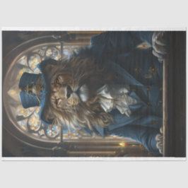 Decoupage Lion Preaching-Pastor Mike Tissuepapier