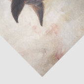 Decoupage Little Girl en haar paard Tissuepapier (Detail)