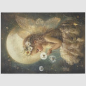 Decoupage Little Girl Fairy Moon Night instellen Tissuepapier (Voorkant)