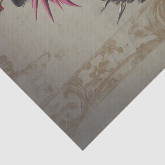 Decoupage Lizard The Sonic Swagger 1 Man Band Tissuepapier (Detail)