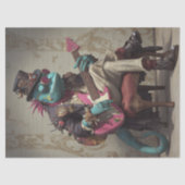 Decoupage Lizard The Sonic Swagger 1 Man Band Tissuepapier (Voorkant)