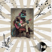 Decoupage Lizard The Sonic Swagger 1 Man Band Tissuepapier