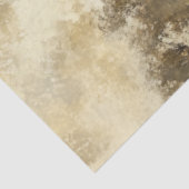 Decoupage Longhorn Houten Cabin in Field Tissuepapier (Detail)