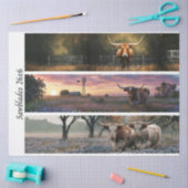 Decoupage Longhorn Wester Papers Zaagbladen Tissuepapier (Craft)