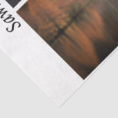 Decoupage Longhorns Bluebonnets Trees Handsaws Tissuepapier (Detail)