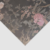 Decoupage Luipaard Op Roze Fluwelen Franse Bank Tissuepapier (Detail)