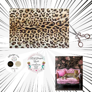 Decoupage Luipaard Vacht Rozet Patroon Tissuepapier