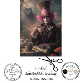 Decoupage Magical Garden Tea Party Tissuepapier