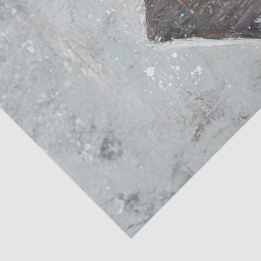 Decoupage Magical Moment Santa & His Horse Snowing Tissuepapier (Detail)