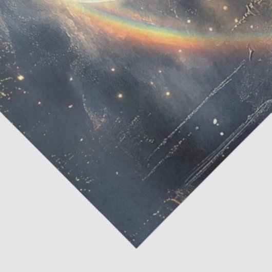 Decoupage Magical Swan Dramatic Sky Moon Tissuepapier (Detail)