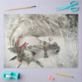 Decoupage Magisch Witte Paard Winter Wonderland Tissuepapier (Craft)