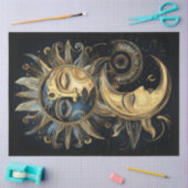 Decoupage magische hemelse zon halve maan ster tissuepapier (Craft)