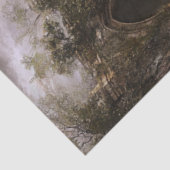 Decoupage Magische Scène Ruïnes bij zonsopgang Tissuepapier (Detail)