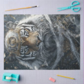 Decoupage Magnificent Lion Luxar Guardian Tissuepapier (Craft)