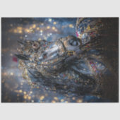 Decoupage Majestic Black Hengstenjuweel Encrusted Tissuepapier (Voorkant)