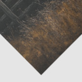 Decoupage Majestic Brown Longhorn Steer in het vel Tissuepapier (Detail)