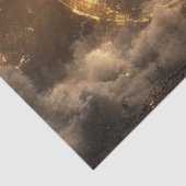 Decoupage Majestic Eagle Golden Ring Vliegen Tissuepapier (Detail)