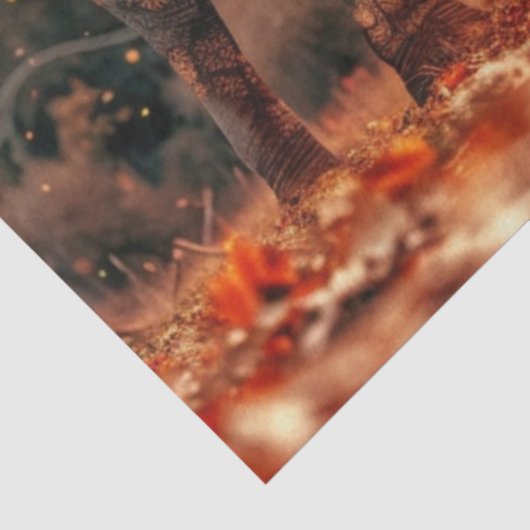 Decoupage Majestic Elephant Mooie Verlichting Tissuepapier (Detail)