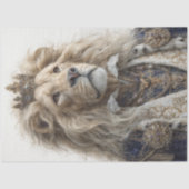 Decoupage Majestic Lion King Regal Design Jeweled Tissuepapier (Voorkant)