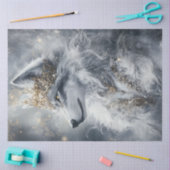 Decoupage Majestic Regal Wolf of Royalty Tissuepapier (Craft)