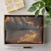 Decoupage Majestic Wildlife Tiger Fire Art Tissuepapier (Geschenk)