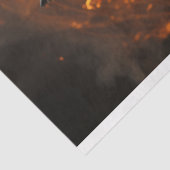 Decoupage Majestic Wildlife Tiger Fire Art Tissuepapier (Detail)